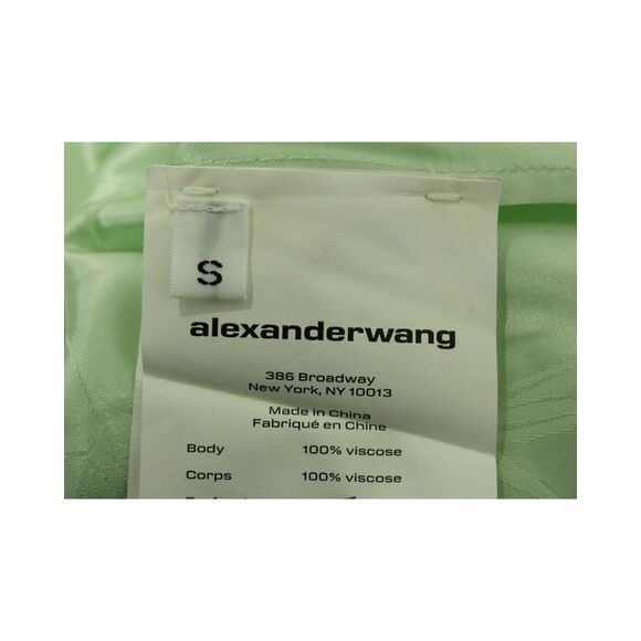Alexander Wang Jacquard Pajama Top and Shorts in Mint Viscose